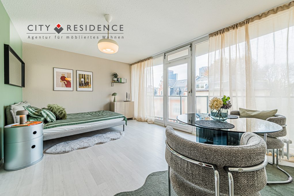 Frankfurt-Westend: 1-Zi.  Wohnung, 29m², Arndtstr., 1.390, Wohnen