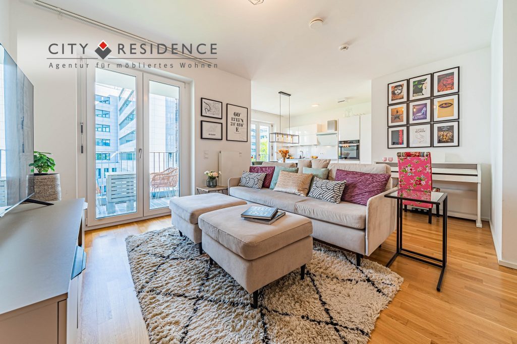 Frankfurt-Niederrad (Büro-und Wohnstadt): 2-Zi.  Wohnung, 60m&sup2;, Hahnstr., 2.200, Wohnen